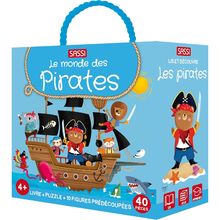 Livre et puzzle Les pirates SJ-314733 Sassi Junior 1