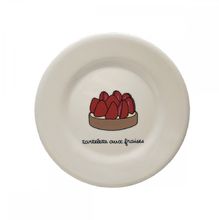 Assiette enfant avec tartelette aux fraises 20 cm PJ-SB965T Petit Jour 1