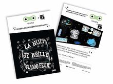 Stickers La nuit je brille de 1000 feux RA-STI-FEUX Rainette 1