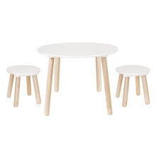 Table et tabourets blancs JAB-H13201 JaBaDaBaDo 1