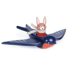 Hirondelle et son ami lapin en bois TL8387 Tender Leaf Toys 1
