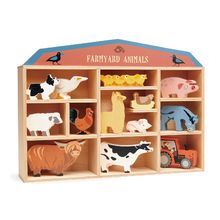 Set animaux en bois Ferme TL8483-1 Tender Leaf Toys 1