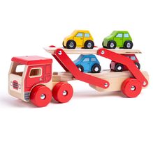 Camion transporteur de voitures BJ797 Bigjigs Toys 1