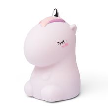 Veilleuse Licorne rose pailletée avec télécommande LL-UNIPINKR Little L 1