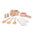 Cuisine en bois et rotin rose NCT11046 New Classic Toys 6