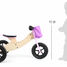 Draisienne Tricycle 2 en 1 Maxi Rose LE11611 Small foot company 4
