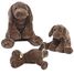 Peluche sam le labrador 35 cm chocolat HH-15141 Happy Horse 2