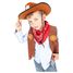 Top et accessoires Cowboy 5-8 ans R159900 Rubies 1