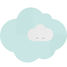 Grand tapis de jeu nuage vert menthe QU-172185 Quut 1
