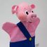 Marionnette Petit Cochon bleu MU-22652B Mú 3
