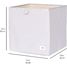 Cube de rangement uni gris clair EFK107-002-027 3 Sprouts 2