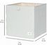 Cube de rangement uni vert EFK-107-002-026 3 Sprouts 2