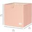 Cube de rangement uni argile EFK-107-002-024 3 Sprouts 2