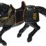 Figurine Cheval du chevalier en armure noire PA-39276 Papo 3