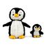 Peluche pingouin maman et son bébé noir DE75200 Les Déglingos 1