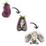 Peluche Flipetz Eléphant Aubergine DE-80103 Les Déglingos 2