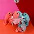 Peluche homard maman et son bébé corail DE75601 Les Déglingos 2