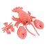 Peluche homard maman et son bébé corail DE75601 Les Déglingos 1