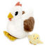 Peluche poule maman et son bébé DE76010 Les Déglingos 1