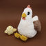 Peluche poule maman et son bébé DE76010 Les Déglingos 2