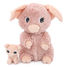 Peluche cochon maman et son bébé rose DE76020 Les Déglingos 1