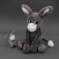 Peluche âne maman et son bébé gris DE76030 Les Déglingos 9