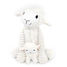 Peluche mouton maman et son bébé blanc DE76060 Les Déglingos 1