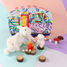 Peluche mouton maman et son bébé blanc DE76060 Les Déglingos 6