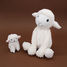 Peluche mouton maman et son bébé blanc DE76060 Les Déglingos 2