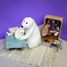 Peluche ours polaire maman et son bébé blanc DE76110 Les Déglingos 7