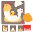 Puzzle poule oeuf poussin GO53027-4036 Goula 1