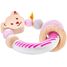 Hochet Ours Steiff rose SE64300 Selecta 2