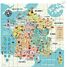 Puzzle carte de France Ingela P. Arrhenius V7618 Vilac 2