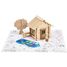 Chalet en bois à peindre 85 pcs JJ8096 Jeujura 2
