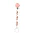 Attache tétine silicone rose blanc beige NA877619 Nattou 1