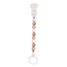 Attache tétine silicone rose blanc beige NA877619 Nattou 1