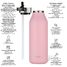 Bouteille isotherme 2.0 rose 1,5L A-2399 Les Artistes Paris 2
