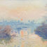 Soleil couchant à Lavacourt de Monet A697-350 Puzzle Michèle Wilson 2