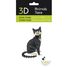 Maquette 3D en papier Chat noir et blanc FRI-11759 Fridolin 2