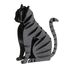 Maquette 3D en papier chat noir FRI-11635 Fridolin 1