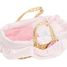 Couffin 28 cm garnissage rose PE800106 Petitcollin 2