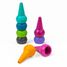 Crayons empilables couleurs acidulées TT7-0162 Tiger Tribe 3