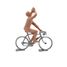 Figurine Cycliste avec bidon à peindre FR- avec bidon non peint Fonderie Roger 1