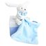 Doudou Lapin Mouchoir bleu boite Fleur DC3338 Doudou et Compagnie 1