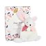 Happy Boho Mini Doudou Lapin rose 17 cm DC3882 Doudou et Compagnie 1