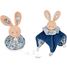 Doudou Boule Lapin bleu DC3936 Doudou et Compagnie 3