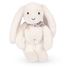 Peluche Lapin Fleurette blanc 25 cm DC4296 Doudou et Compagnie 3