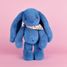 Peluche Lapin Fleurette bleu 35 cm DC4304 Doudou et Compagnie 8