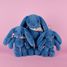 Peluche Lapin Fleurette bleu 35 cm DC4304 Doudou et Compagnie 10