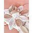 Doudou plat pétales Ours Rose 25 cm DC4332 Doudou et Compagnie 7
